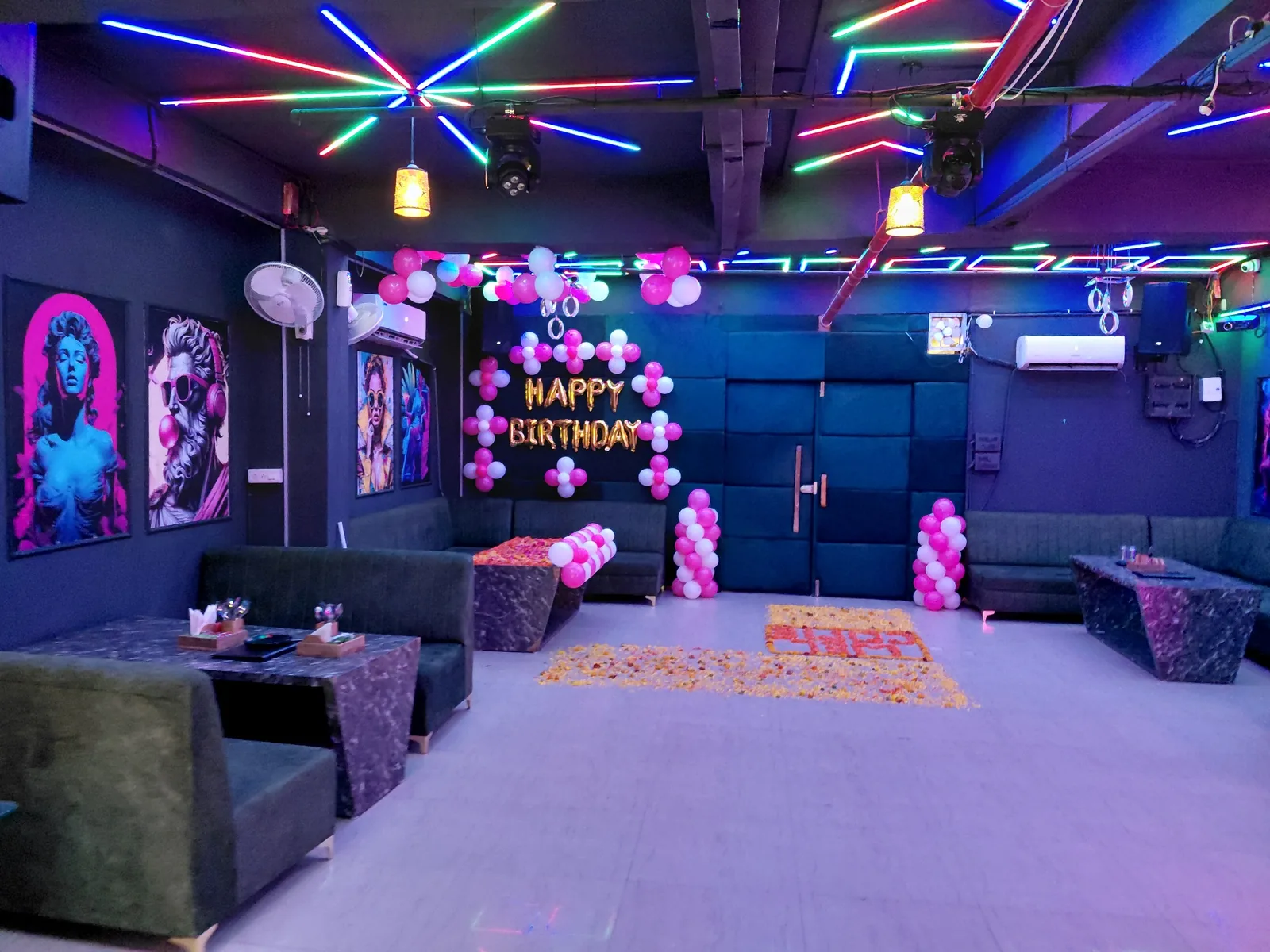 Chairish Cafe indoor DJ party hall near WTP Jaipur